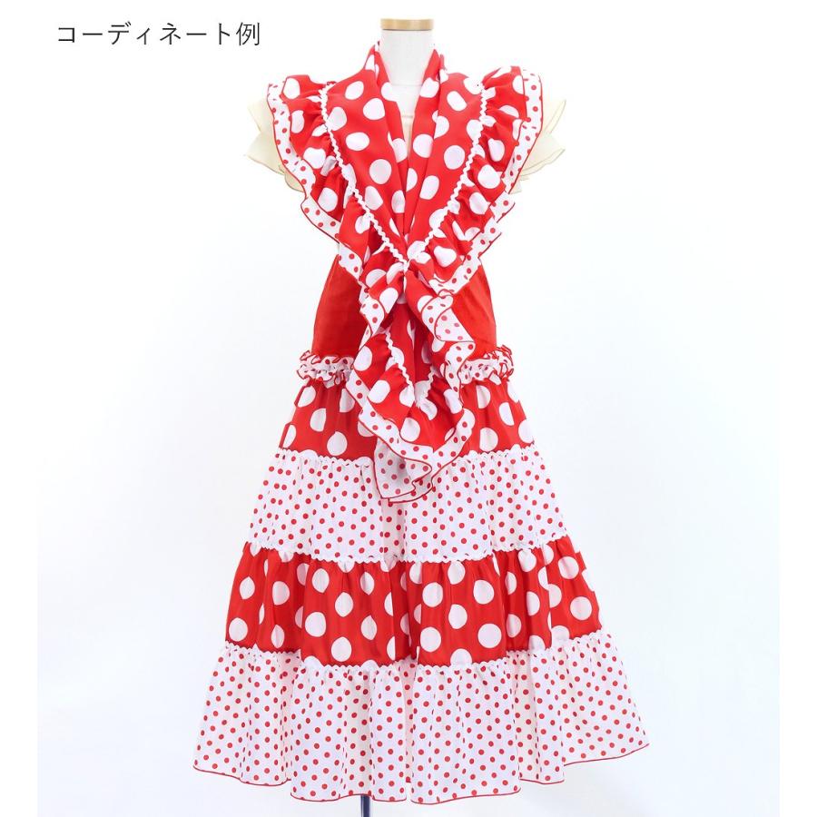 キッズ フラメンコ ピキージョ＆スカートセット 水玉 レッド×ホワイト S-Lサイズ FPSp-1 |  | 02
