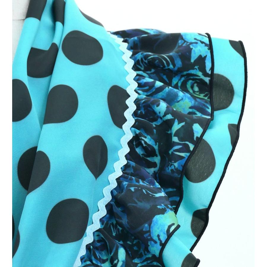 キッズ フラメンコ ピキージョ＆スカートセット 水玉×ローズ ライトブルー×ブラック S-Lサイズ FPSp-3 |  | 05