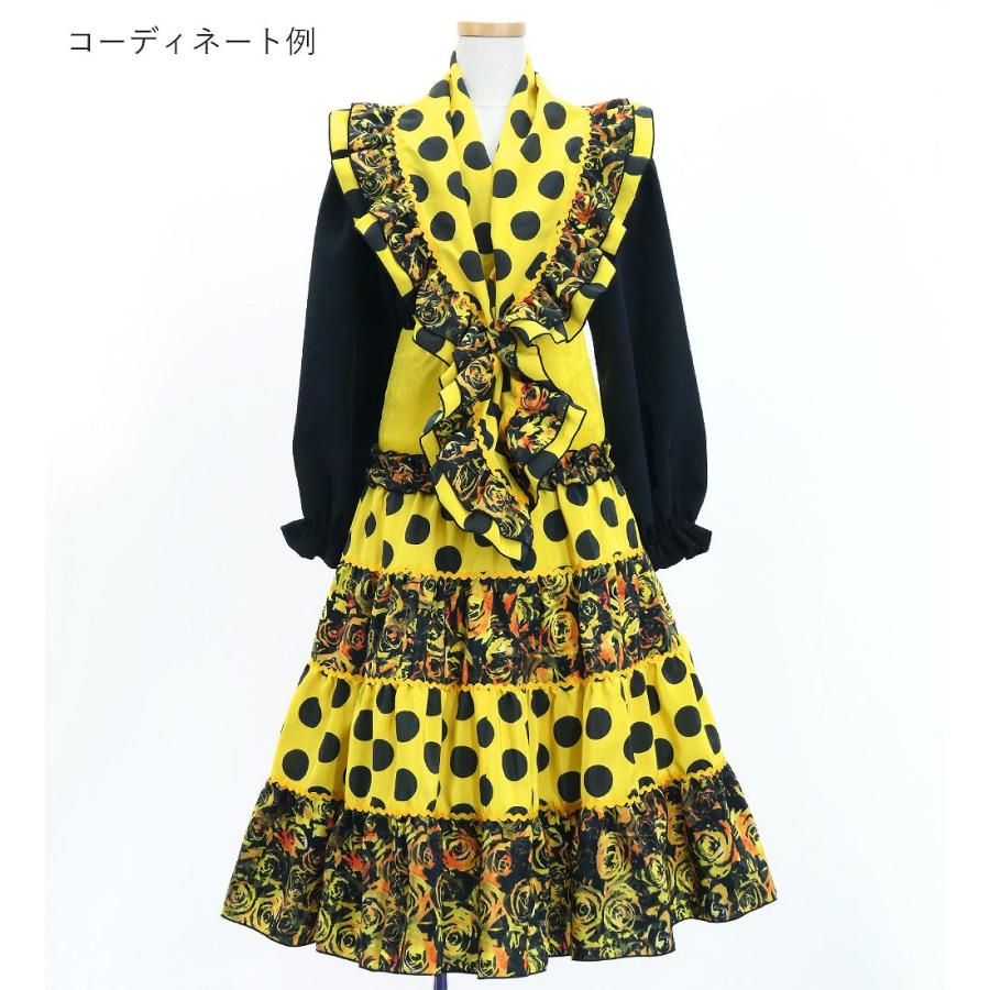 キッズ フラメンコ ピキージョ＆スカートセット 水玉×ローズ イエロー×ブラック S-Lサイズ FPSp-4 |  | 02