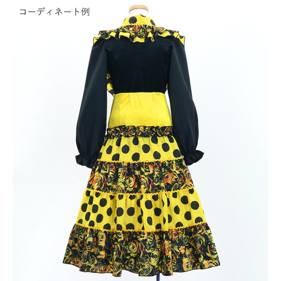 キッズ フラメンコ ピキージョ＆スカートセット 水玉×ローズ イエロー×ブラック S-Lサイズ FPSp-4 |  | 03