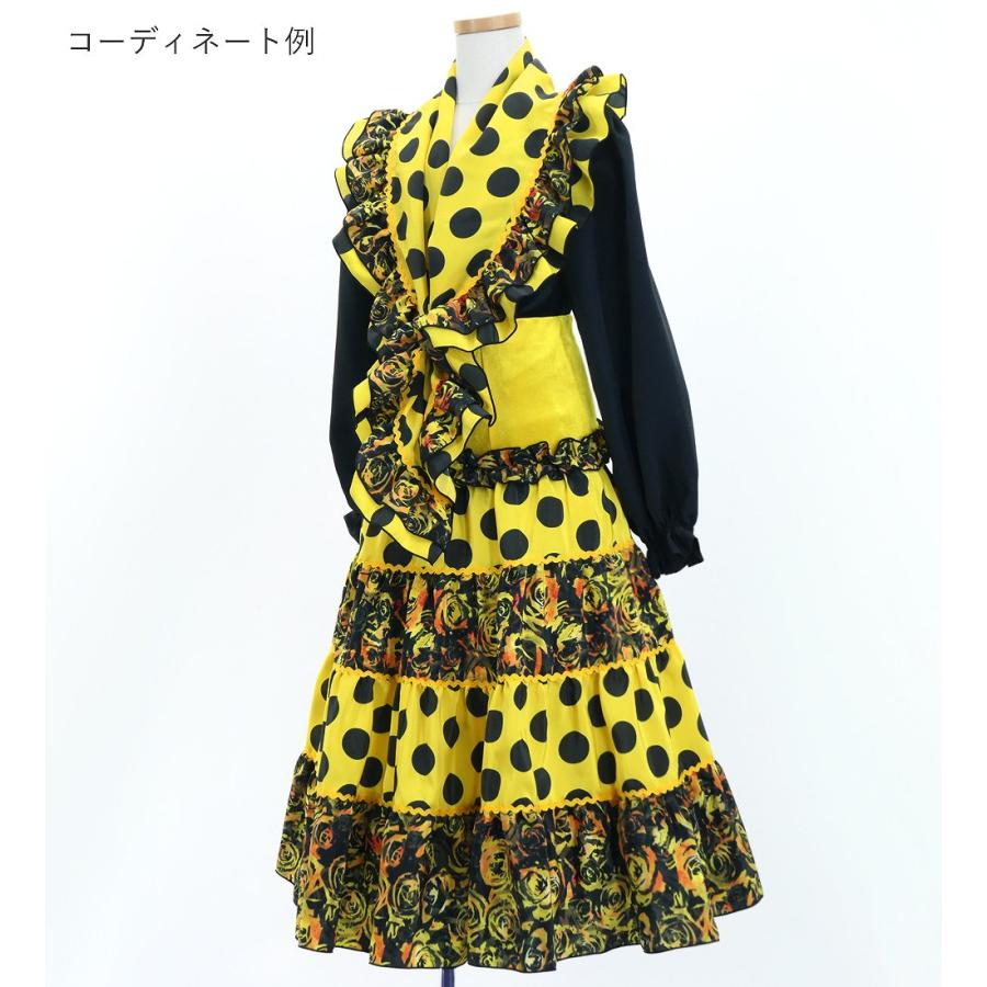 キッズ フラメンコ ピキージョ＆スカートセット 水玉×ローズ イエロー×ブラック S-Lサイズ FPSp-4 |  | 04