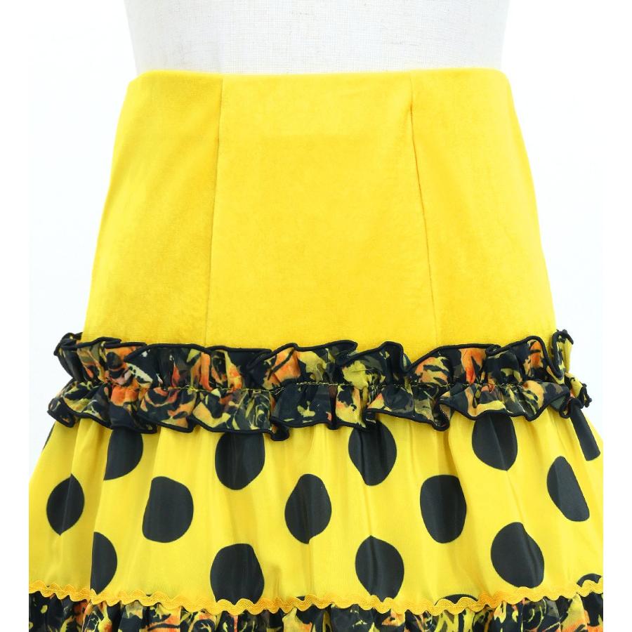 キッズ フラメンコ ピキージョ＆スカートセット 水玉×ローズ イエロー×ブラック S-Lサイズ FPSp-4 |  | 08