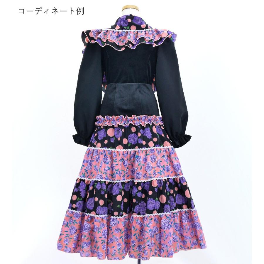 キッズ フラメンコ ピキージョ＆スカートセット ローズ×水玉 パープル×ピンク S-Lサイズ FPSp-7 |  | 03