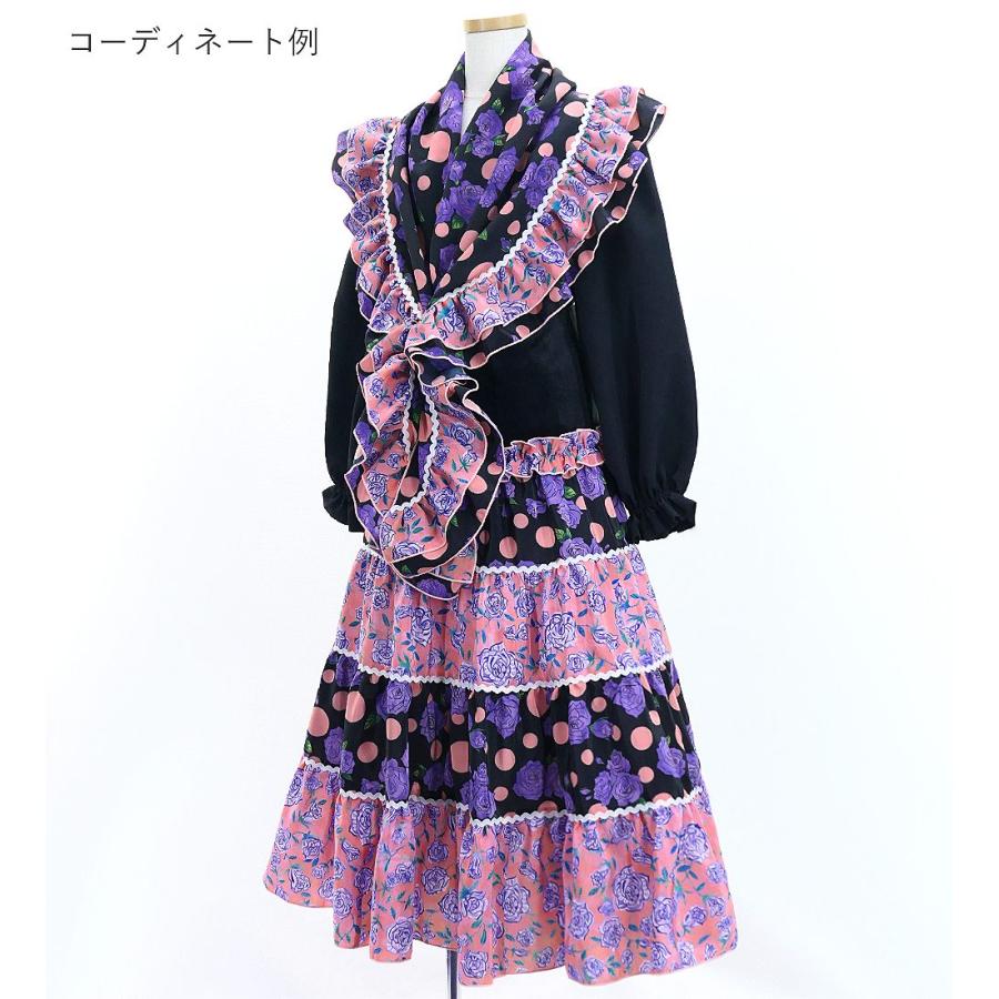 キッズ フラメンコ ピキージョ＆スカートセット ローズ×水玉 パープル×ピンク S-Lサイズ FPSp-7 |  | 04