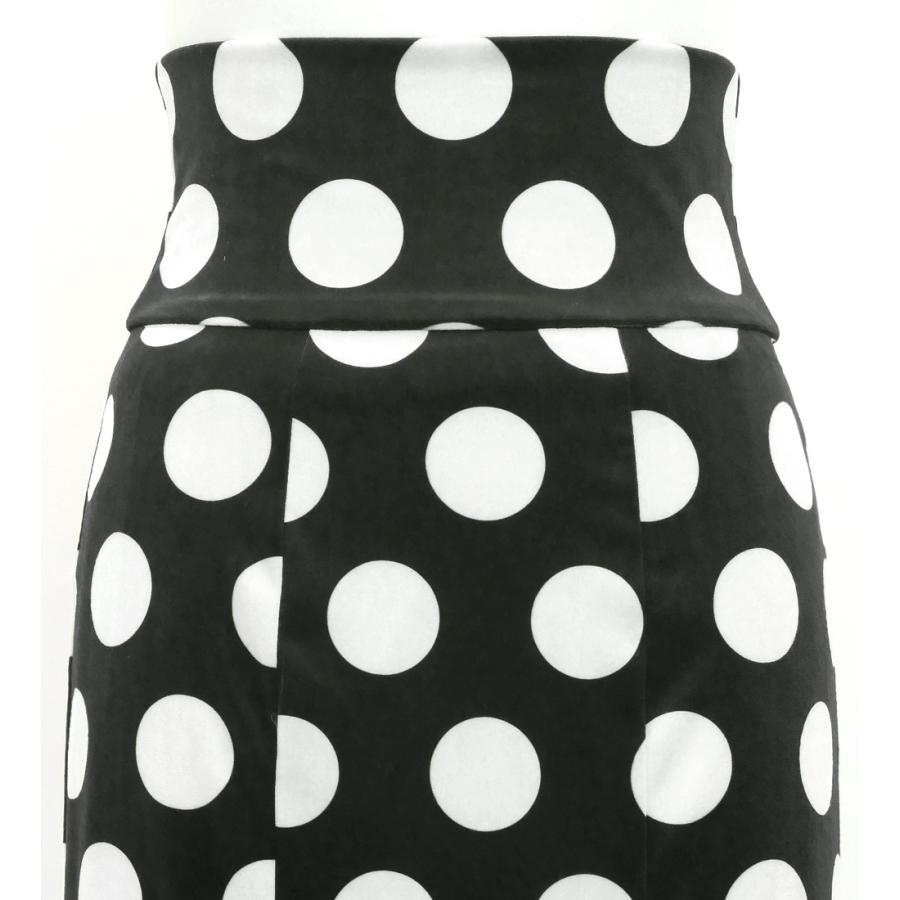 フラメンコ ハイウエストマーメイドスカート 水玉 ブラック×ホワイト FS-38 |  | 01