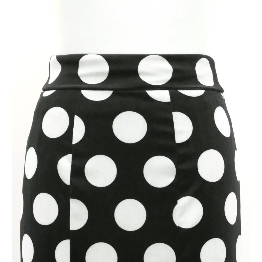 フラメンコ ハイウエストマーメイドスカート 水玉 ブラック×ホワイト FS-38 |  | 02