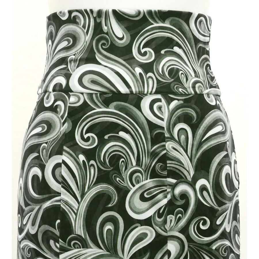 フラメンコ ハイウエストマーメイドスカート ペイズリー×水玉 ブラック FS-42 |  | 01