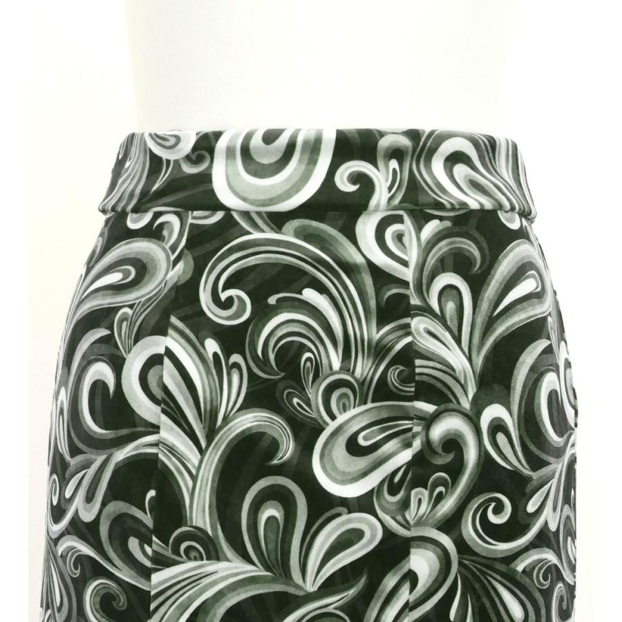 フラメンコ ハイウエストマーメイドスカート ペイズリー×水玉 ブラック FS-42 |  | 02