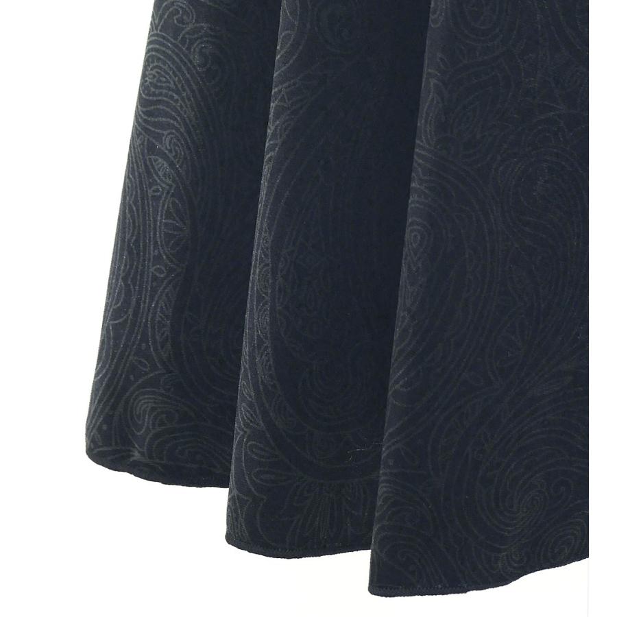 フラメンコ ハイウエストマーメイドスカート ペイズリー×ローズ ブラック FS-49 |  | 03