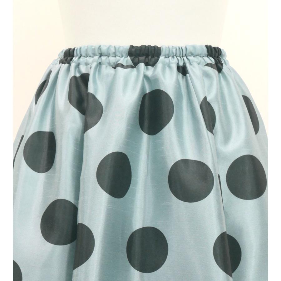 フラメンコ ロングサーキュラースカート リボン付き 水玉 グレー×ダークグレー FS-59 |  | 03