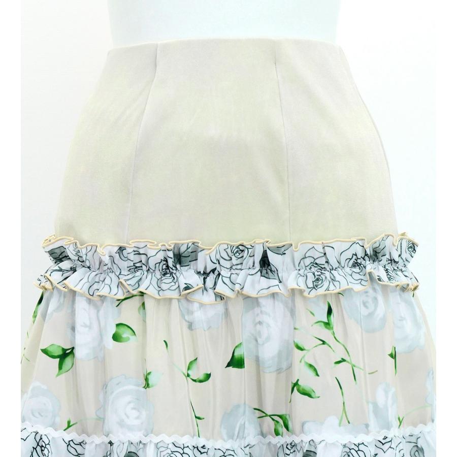 フラメンコ ティアードスカート ローズ ベージュ S-Lサイズ FS-67 |  | 02