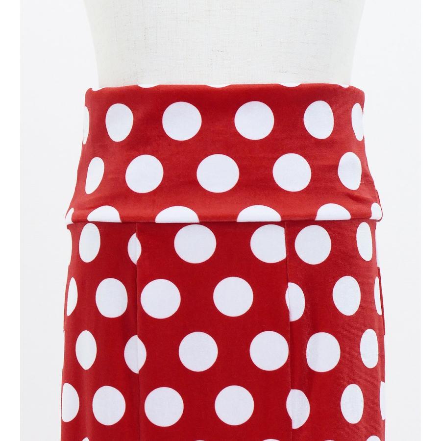 キッズ フラメンコ ハイウエストマーメイドスカート 水玉 レッド×ホワイト 120・140サイズ FSp-17 |  | 03