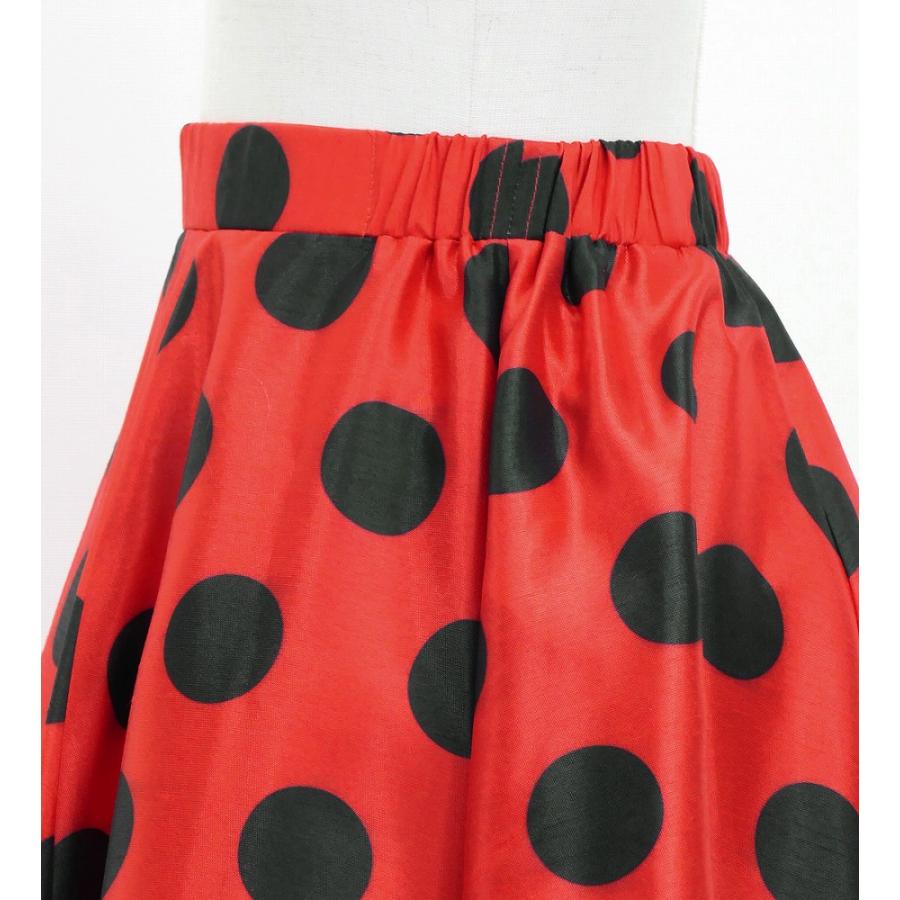 キッズ フラメンコ フリル ロングサーキュラースカート 水玉 レッド×ブラック 120・140サイズ FSp-1 |  | 04