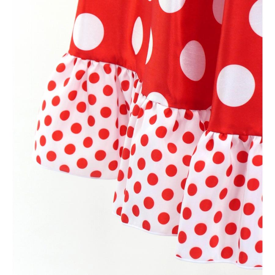 キッズ フラメンコ フリル ロングサーキュラースカート 水玉 レッド×ホワイト 120・140サイズ FSp-2 |  | 06