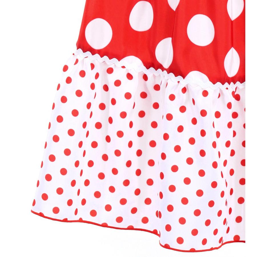 キッズ フラメンコ ティアードスカート 水玉 レッド×ホワイト 120・140サイズ FSp-9 |  | 05