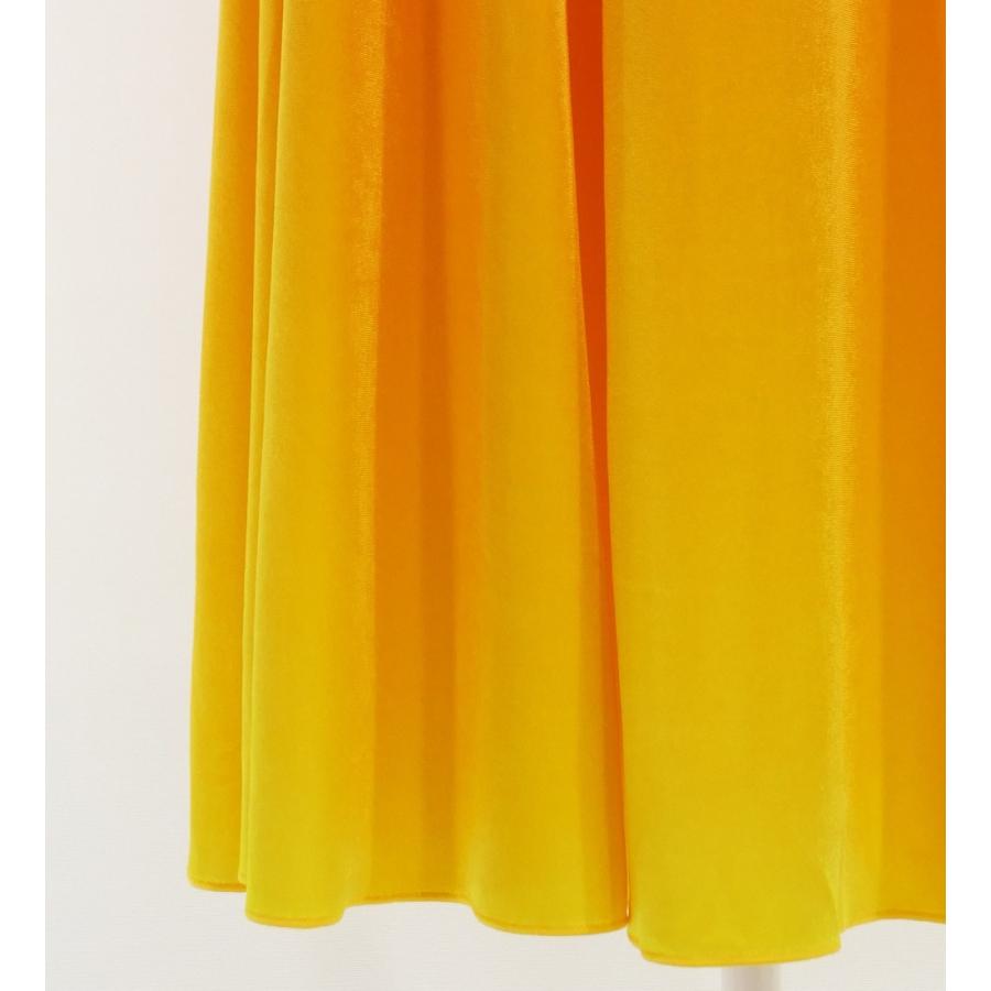 フラドレス [S・M・Lサイズ] グラデーション ワンショルダー ダークオレンジ×イエロー J2347dorye |  | 05