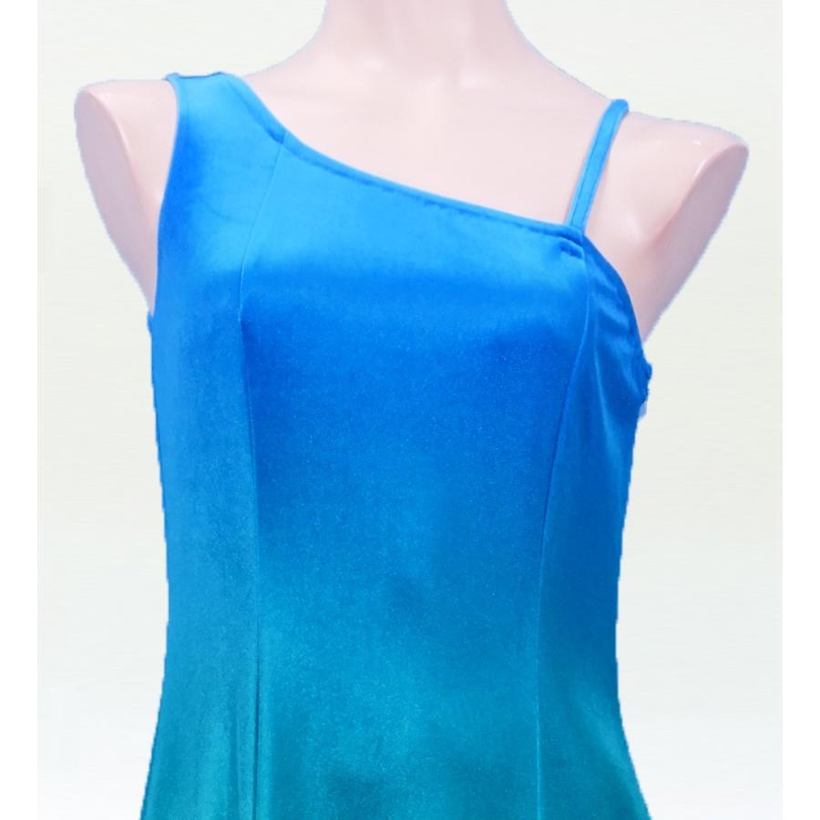 フラドレス [S・M・Lサイズ] グラデーション ワンショルダー ライト