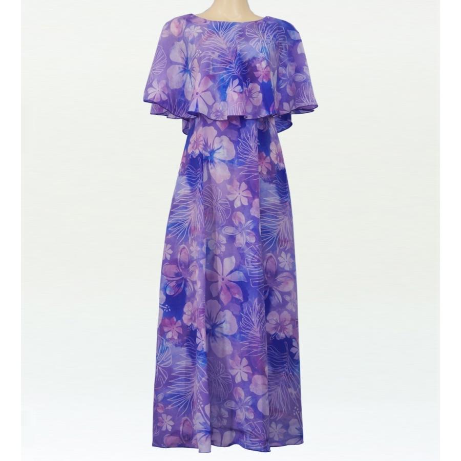 フラダンス [S・M・Lサイズ] ケープドレス ブルー J2559bl | 