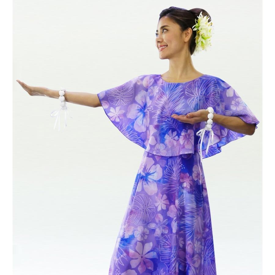 フラダンス [S・M・Lサイズ] ケープドレス ブルー J2559bl |  | 02