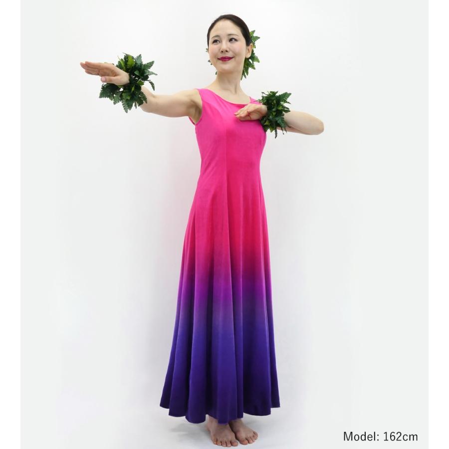 【フラダンス用衣装 美品 ベロアドレス】ココエミリー ダークパープル ワンピース dressko_135244240