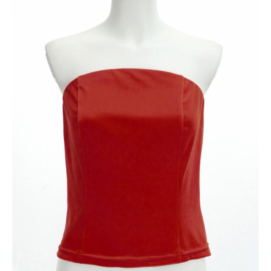 フラダンス ベロアブラウス ダークレッド2　S・M・Lサイズ J2756drd2 | 