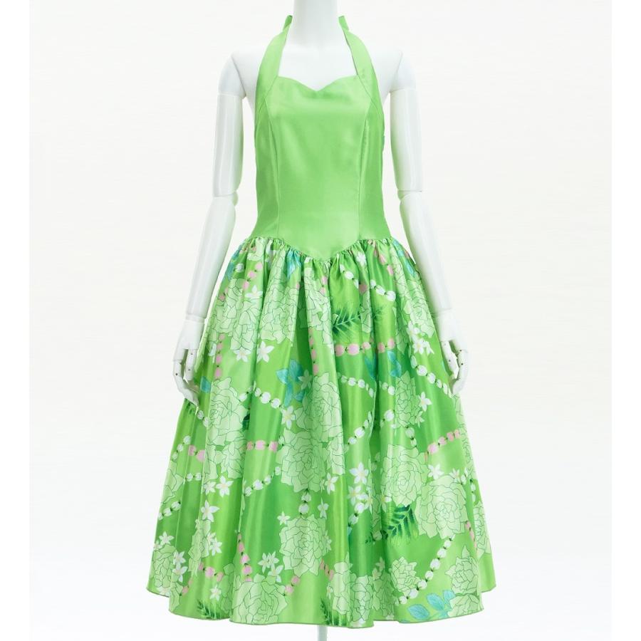 フラドレス [S・M・Lサイズ] ミディ丈 ロケラニ グリーン J2759gr | 