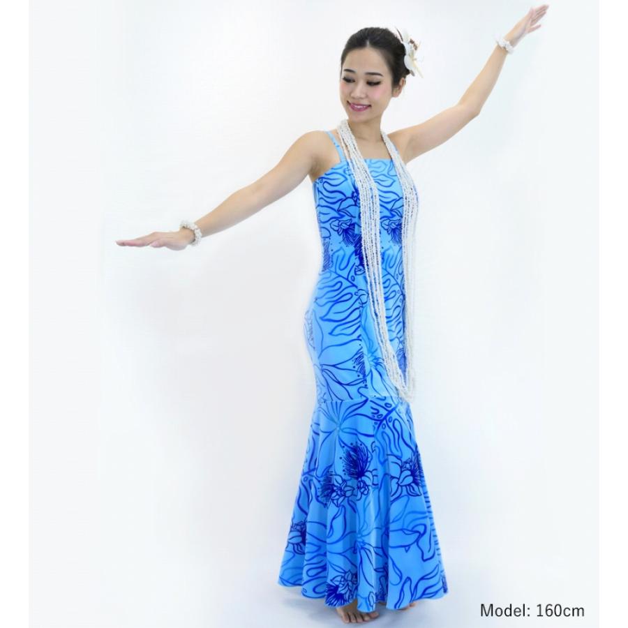 フラドレス [S・M・Lサイズ] ムームー ロング丈 レフア ブルー J2875bl |  | 01