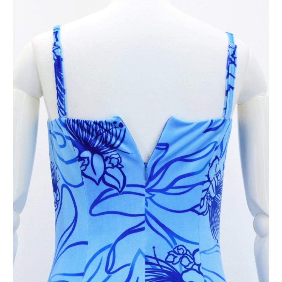 フラドレス [S・M・Lサイズ] ムームー ロング丈 レフア ブルー J2875bl |  | 04