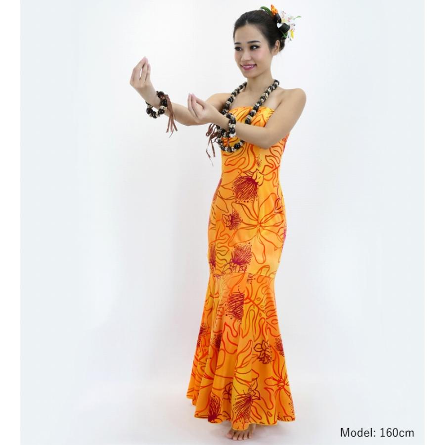 フラドレス [S・M・Lサイズ] ムームー ロング丈 レフア オレンジ J2875or |  | 01