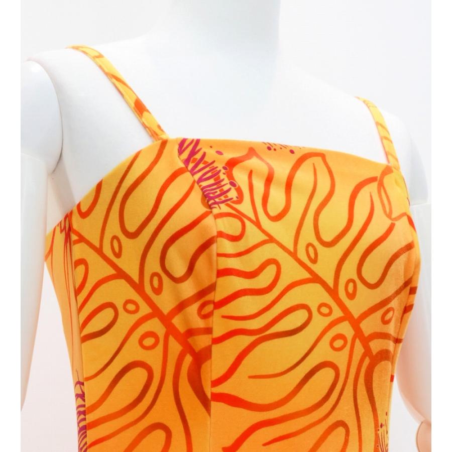 フラドレス [S・M・Lサイズ] ムームー ロング丈 レフア オレンジ J2875or |  | 03