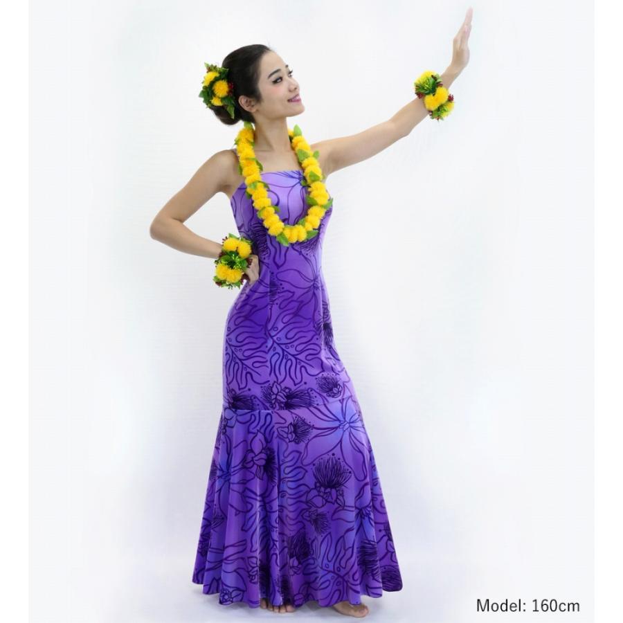 フラドレス [S・M・Lサイズ] ムームー ロング丈 レフア パープル J2875pu |  | 01