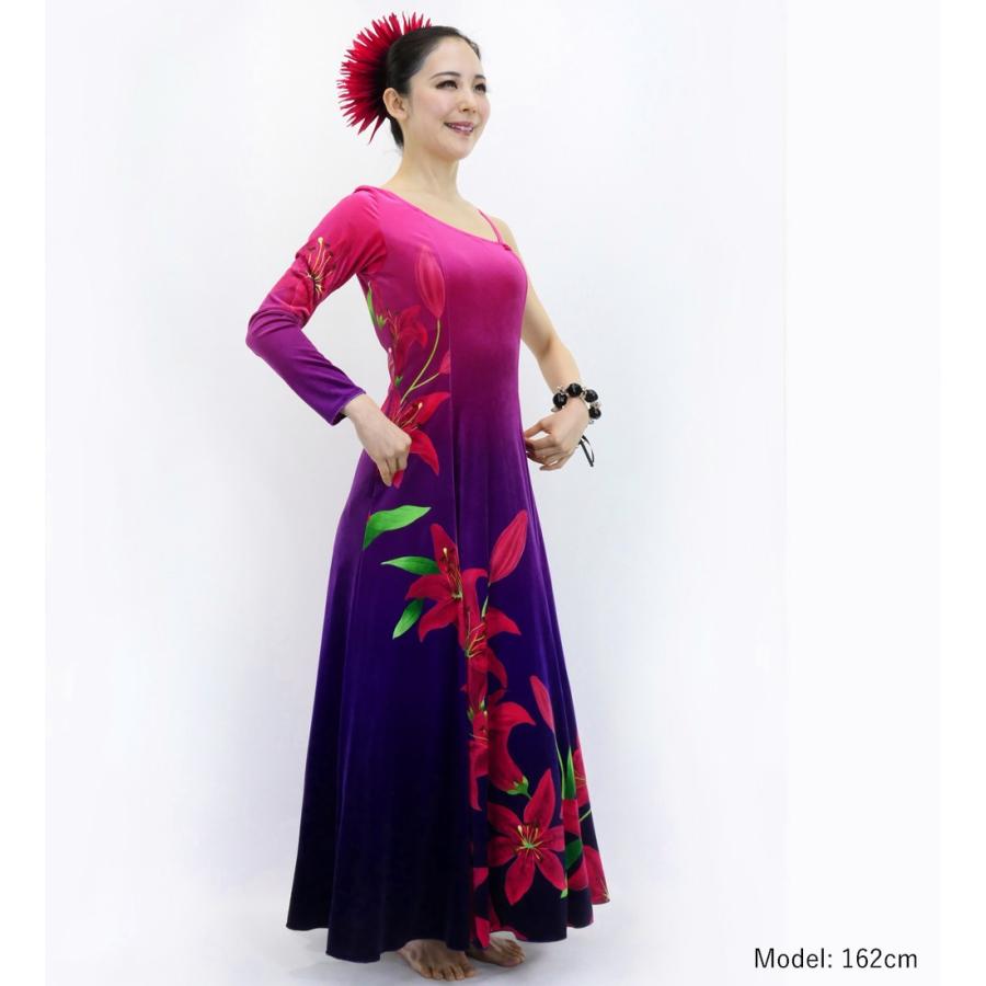 フラドレス [S・M・Lサイズ] ワンショルダー ロングスリーブ リリー