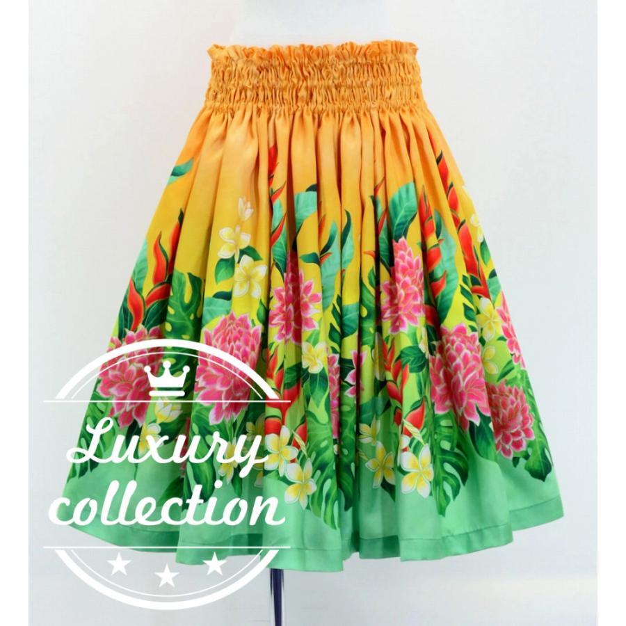 フラダンス シャンタン パウスカート シングル トーチジンジャー