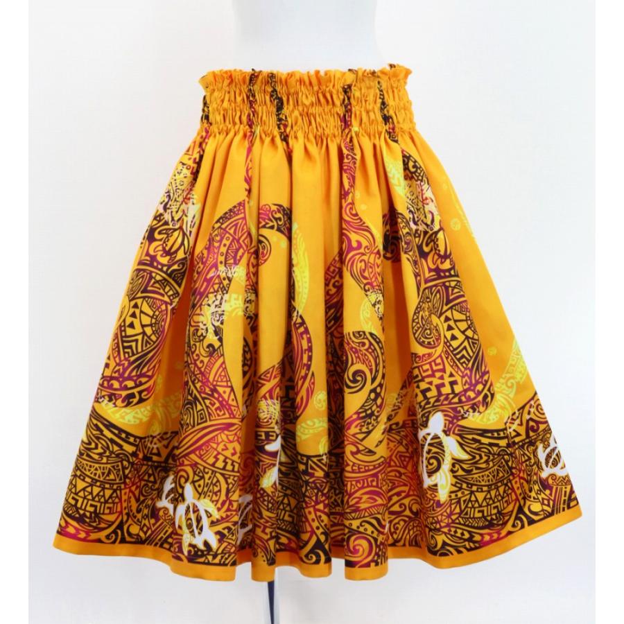 フラダンス シャンタン パウスカート シングル ホヌ×カヒコ イエロー J3042ye |  | 04