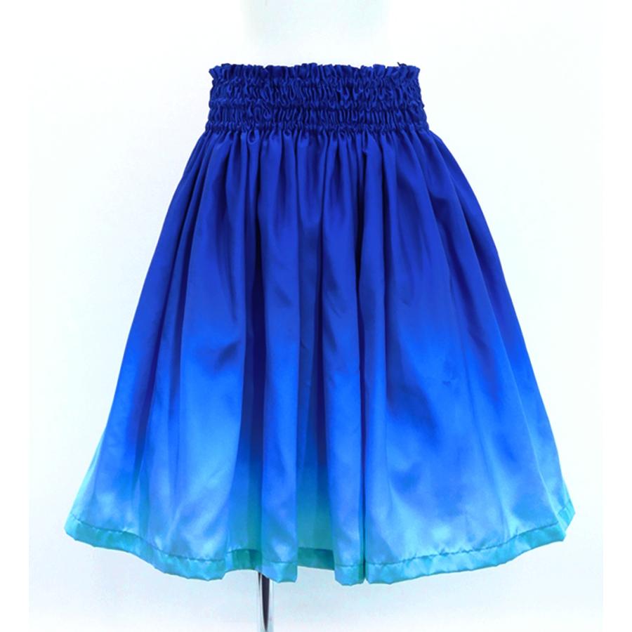 パウスカートとトップスセット フラダンス 選べるトップス＆パウスカート セット ブルー×ブルー