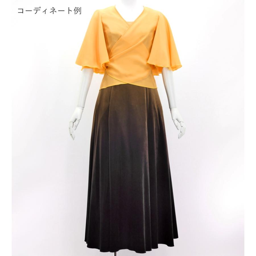 フラダンス フリル袖 カシュクール コシボブラウス ライトオレンジ S・M・Lサイズ J3085lor |  | 03