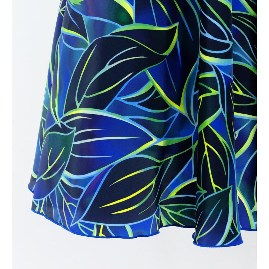 フラドレス [S・M・Lサイズ] ワンショルダー ノースリーブ ロング丈 ティーリーフ ブルー J3088bl |  | 06