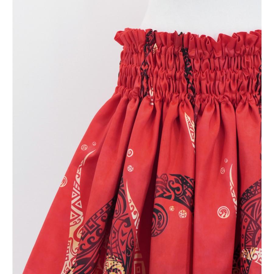 フラダンス 選べるトップス＆パウスカート ホヌ×カヒコ レッド J3092rd |  | 06