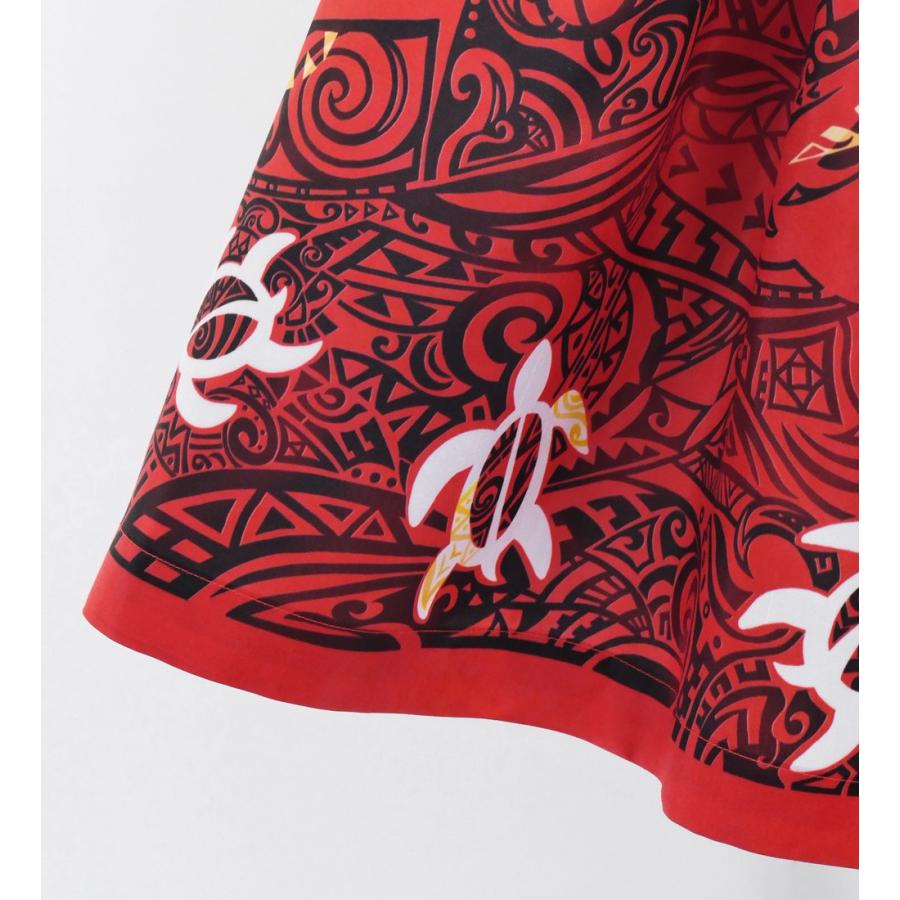 フラダンス 選べるトップス＆パウスカート ホヌ×カヒコ レッド J3092rd |  | 07