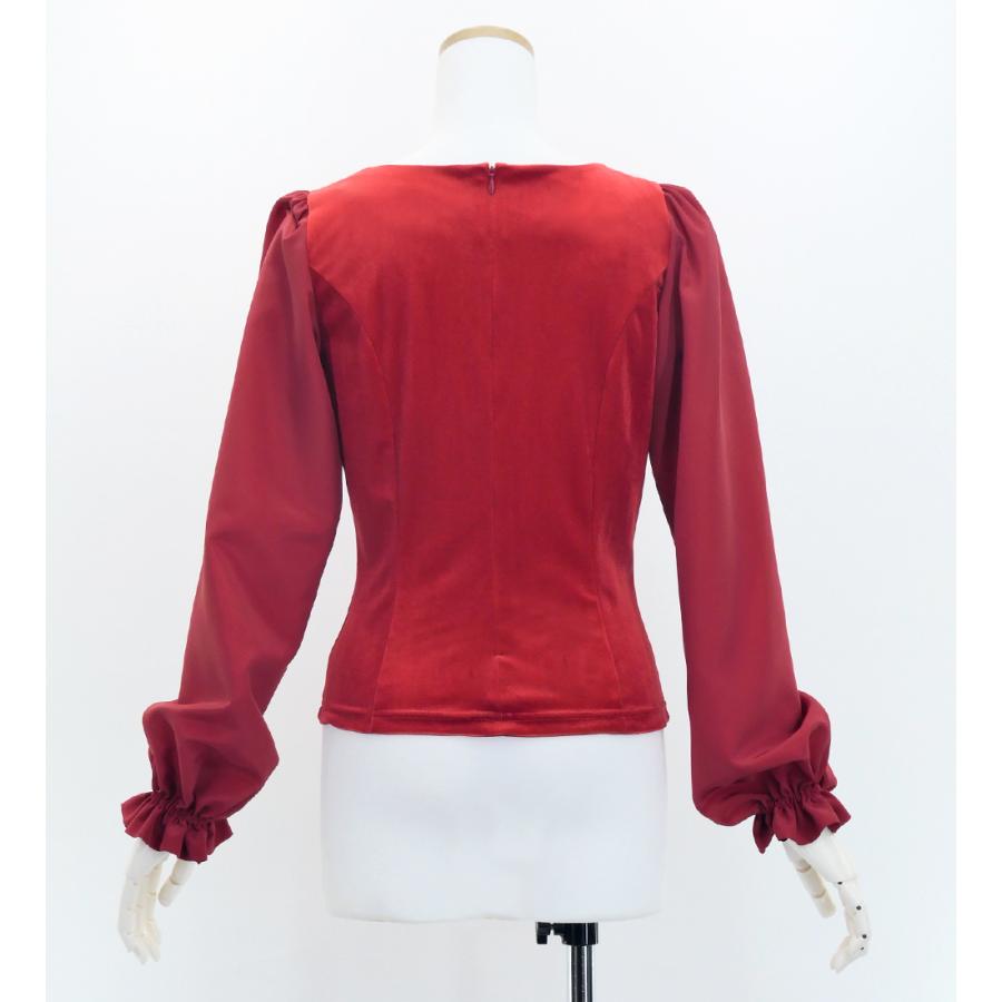フラメンコ 選べる襟ぐり ロングスリーブブラウス ダークレッド2 S・M・Lサイズ J3181drd2 |  | 02