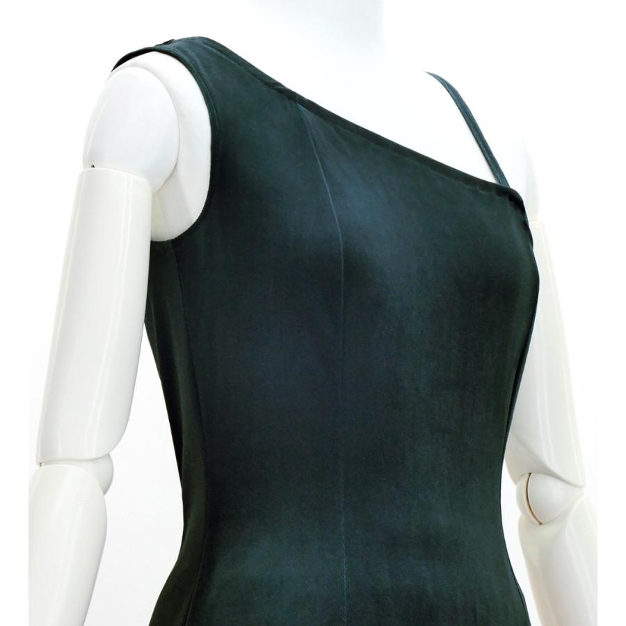 フラドレス [S・M・Lサイズ] ワンショルダー ノースリーブ ロング丈 リリー ブラック J3182bk |  | 03