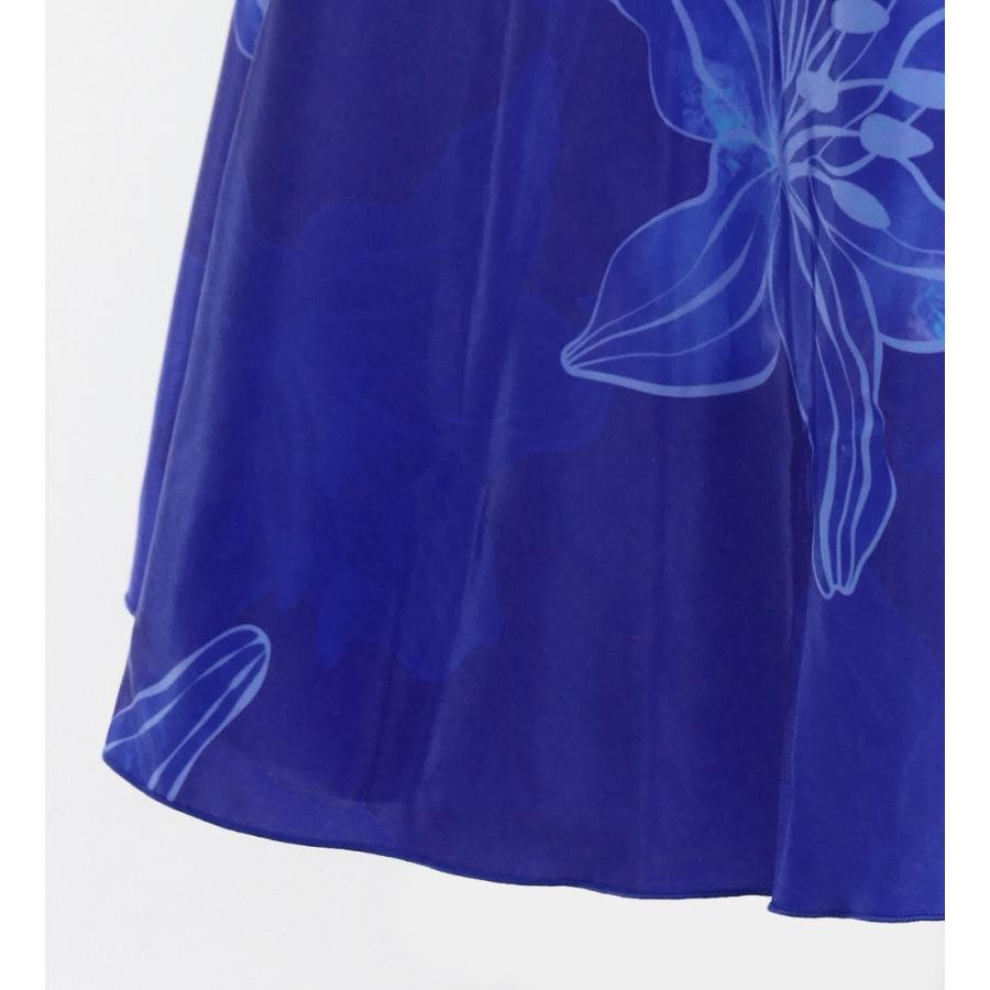 フラドレス [S・M・Lサイズ] ワンショルダー ノースリーブ ロング丈 リリー ブルー J3182bl |  | 06