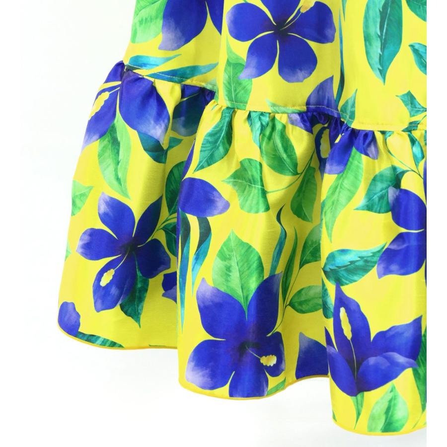 フラダンス [Fサイズ] 巻きスカート シャンタン ハイビスカス柄 イエロー J3188 |  | 03