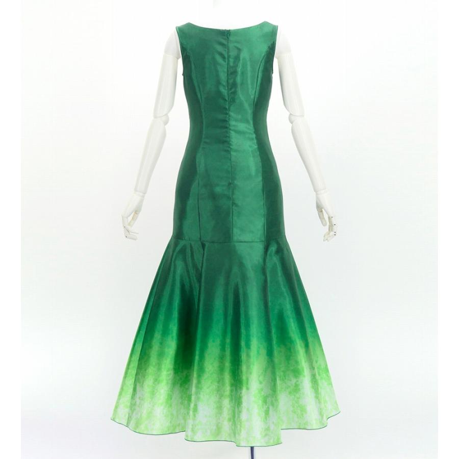 フラダンス [S・M・Lサイズ] グラデーションシャンタンドレス グリーン×ホワイト J3191grwh |  | 03