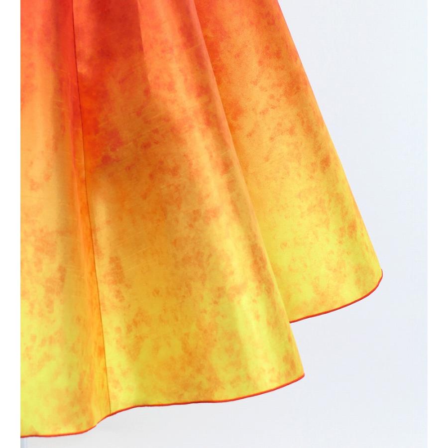 フラダンス [S・M・Lサイズ] グラデーションシャンタンドレス オレンジ×イエロー J3191orye |  | 05
