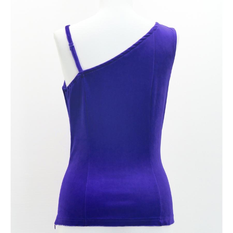 フラダンス ワンショルダー ベロアブラウス ロイヤルブルー S・M・Lサイズ J3192rbl |  | 01