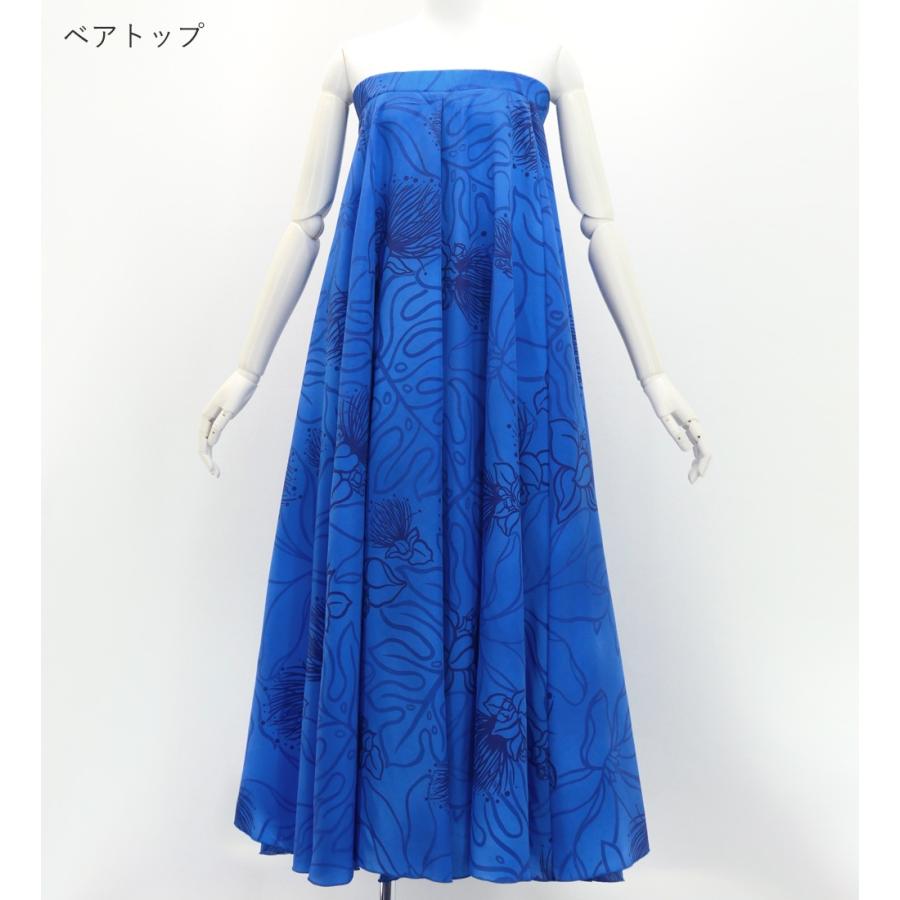 フラドレス [S・M・Lサイズ] ロング丈 コシボ ベアトップドレス レフア