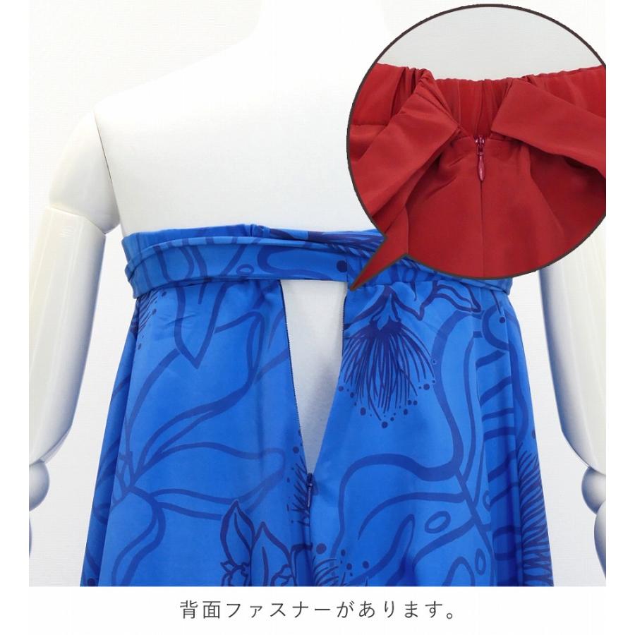 フラドレス [S・M・Lサイズ] ロング丈 コシボ ベアトップドレス レフア