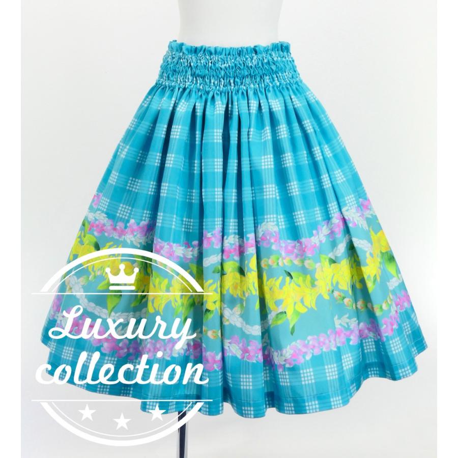 フラダンス シャンタン パウスカート シングル パラカ×レイ ライトブルー J3203lbl | 