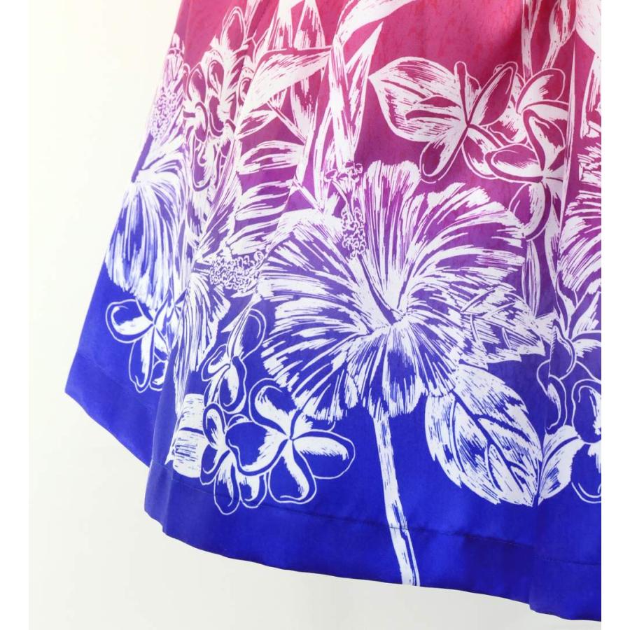 フラダンス シャンタン パウスカート シングル ハワイアンフラワー J3221-3 |  | 06